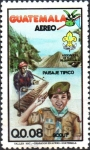 Stamps Guatemala -  ASOCIACIÓN  DE  SCOUTS  DE  GUATEMALA.  SCOUT ,  VOLCAN  SAN  PEDRO  Y  MARIMBA.