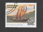 Stamps : Africa : Togo :  Barco de pesca de Nueva-Guinea