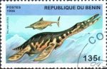 Stamps Benin -  ANIMALES  PREHISTÓRICOS.  PELONEUSTES.
