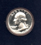 monedas del Mundo : America : Estados_Unidos :  LIBERTY.  GEORGE WASHINGTON.  IN  GOD  WE  TRUST.  1776-1976.  (Anverso)