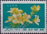 Stamps North Korea -  Rododendros
