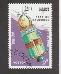 Stamps Cambodia -  Nave Vostok