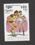 Stamps Cambodia -  Copa mundial futbol, M3xico 86