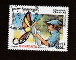 Stamps Cambodia -  Cuento infantil: Peter Pan