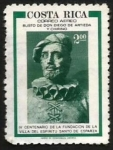Sellos de America - Costa Rica -  Estatue of Diego de Artieda y Chirino