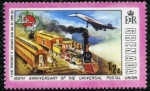 Stamps : America : Grenada :  100 Aniversario Postal Union
