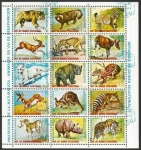 Sellos del Mundo : Africa : Guinea_Ecuatorial : Animales en vía de desaparición (1974)