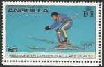 Sellos del Mundo : America : Anguila :  1980 Olympic Winter Games - Lake Placid