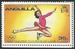 Sellos de America - Anguila -  1980 Olympic Winter Games - Lake Placid