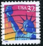 Stamps : America : United_States :  Estatua Libertad