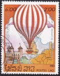 Stamps Laos -  globo