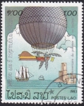 Stamps Laos -  globo