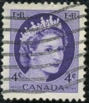 Stamps : America : Canada :  Isabel II