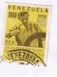 Stamps Venezuela -  II conf. Interamericana de Maestros del Trabajo 2
