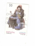 Stamps Spain -  Edifil 3596.Navidad 1998. Castañera(intercambio)