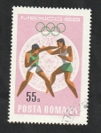 Stamps Romania -  2403 - Olimpiadas Mexico 68, boxeo
