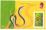 Stamps Hong Kong -  año de la serpiente