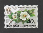 Sellos de Asia - Corea del norte -  Stewartia coreana