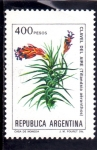 Stamps Argentina -  FLORES- CLAVEL DEL AIRE 
