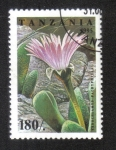 Stamps : Africa : Tanzania :  Flores de Cactus