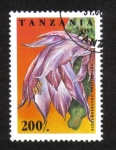 Stamps Tanzania -  Flores de Cactus