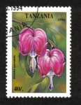 Stamps Tanzania -  Flores Tropicales