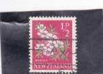 Stamps New Zealand -  FLORES-