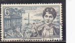 Stamps Spain -  ROSALIA DE CASTRO (42)