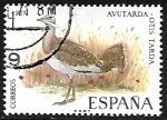 Stamps Spain -  Aves - Avutarda