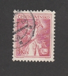 Stamps Czechoslovakia -  Cortesano