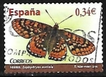 Stamps Spain -  Fauna - Euphydryas aurinia