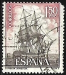 Sellos de Europa - Espa�a -  Barcos españoles - Corbeta Atevida