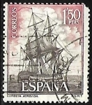 Sellos de Europa - Espaa -  Barcos españoles - Corbeta Atevida