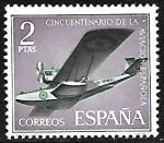 Sellos de Europa - Espa�a -  Cinquentenario de la Aviación Española