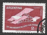 Sellos de America - Argentina -  C71 - L Aniversario del Aero Club Argentino