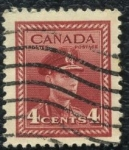 Stamps : America : Canada :  Jorge VI