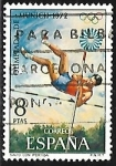 Stamps Spain -   Olimpiadas de Munich 1972 - Salto con pértiga 
