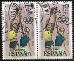 Stamps Spain -  Juegos Olímpicos Montreal 1976 - Baloncesto
