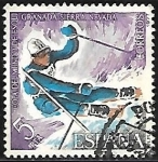 Stamps Spain -  Copa del Mundo de Esqui - Ganada