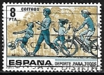 Sellos de Europa - España -  Deporte para todos - Bicicletas
