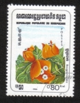 Stamps Cambodia -  Flores