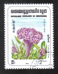 Sellos de Asia - Camboya -  Flores