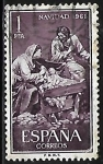 Stamps Spain -  Navidad 1961 - Navidad de Jose Gines 