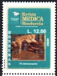 Stamps Honduras -  75th  ANIVERSARIO  DE  LA  REVISTA  MÉDICA  HONDUREÑA.  JAGUAR.