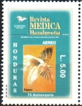 Stamps Honduras -  75th  ANIVERSARIO  DE  LA  REVISTA  MÉDICA  HONDUREÑA.  PÁJARO.
