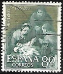 Stamps Spain -  Misterios del Sto. Rosario - El Nacimiento - Murillo