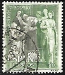 Stamps Spain -  Misterios del Sto. Rosario - La Presentacion - Pedro de Campaña