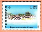 Sellos de America - Honduras -  PARQUE  NACIONAL  BLANCA  JEANNETTE  KAWAS.  VIVIENDAS.