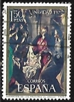 Sellos de Europa - Espa�a -  Navidad 1970 - Adoración de los Pastores El Greco 
