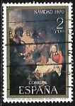 Stamps Spain -  Navidad 1970 - Adoracion de los Pastores Murillo